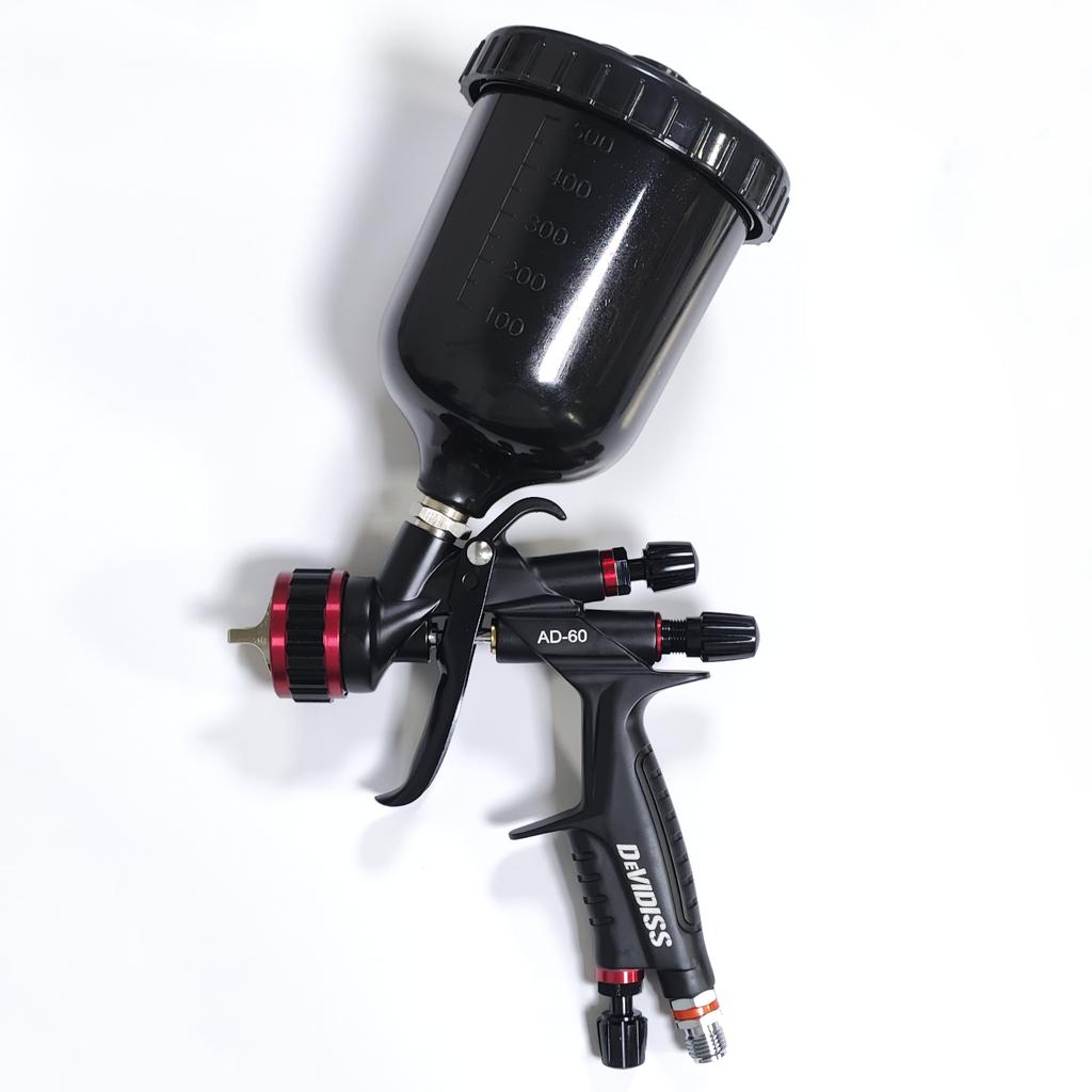 DEVIDISS AD-60 Pneumatic Varnish Paint Spray Gun High Atomization Low Pressure 1.3mm Nozzle Gravity Feed
