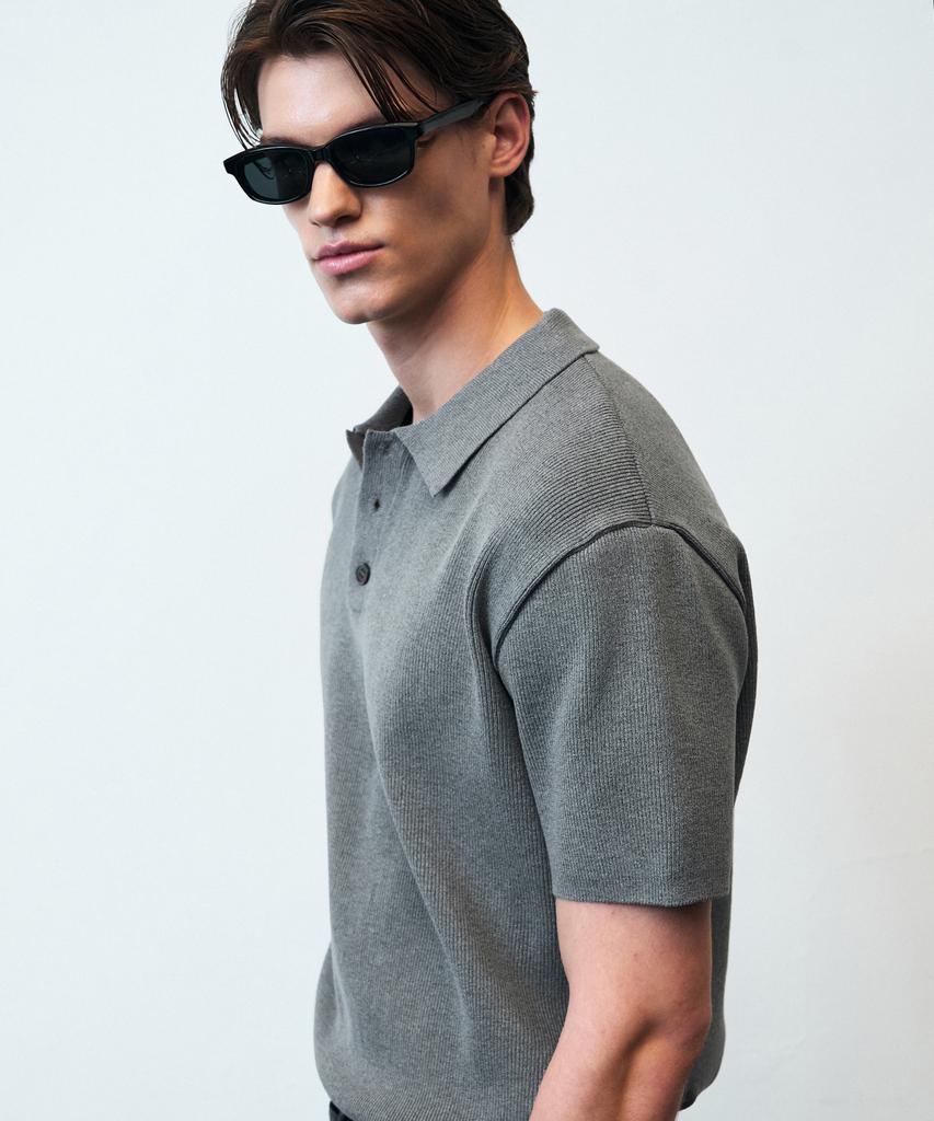 Beulleieo Torso Half Collar Knit [Grey]