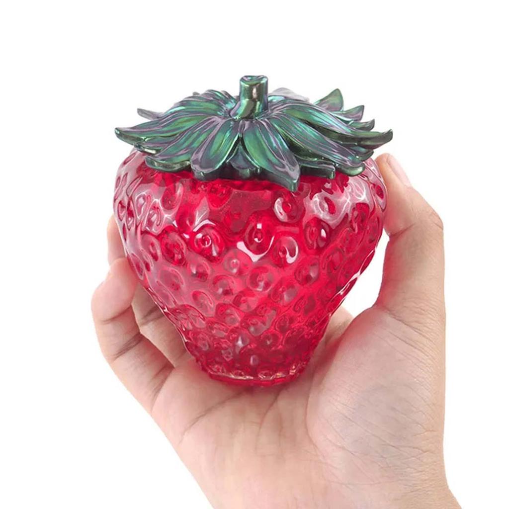 Strawberry Storage Box Silicone Mold Set DIY Fruit Ornaments Candle Jar Molds Plaster Crystal Epoxy Resin Vase Craft Making