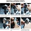 Car Shift Knob Panel Gear Button Cover Emblem M Performance Sticker Compatible with BMW X1 X3 X5 X6 M3 M5 F01 F10 F30 F35 F15 F16 F18 (Standard