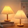 Art Atmosphere Nordic Pleated Table Lamp Modern LED Desk Lamp Bedside Night Light for Bedroom