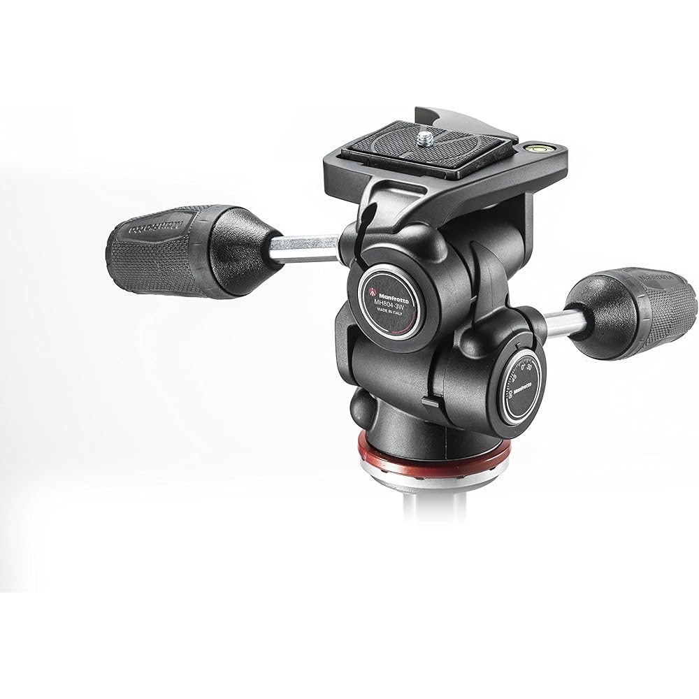 Manfrotto Basic 3-Wege-Neiger 804 Adapt mit Schnellwechselplatte (MH804-3W)