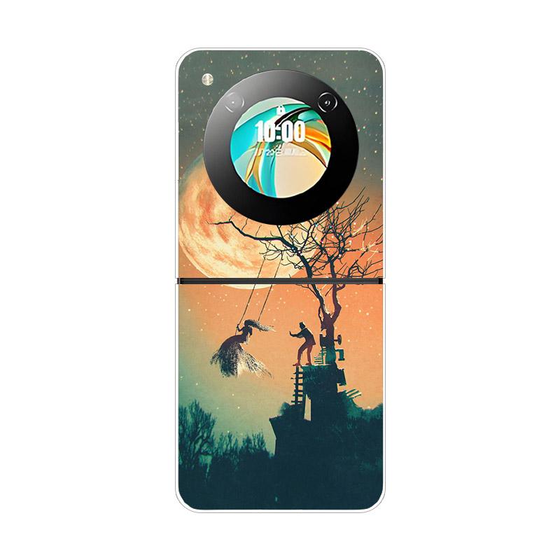 Hülle Für ZTE Nubia Flip NX724J Fundas Transparent Hart Faltbar Stoßfest Bumper Für ZTE Libero Flip 5G Nubia Flip2 Klare Abdeckung