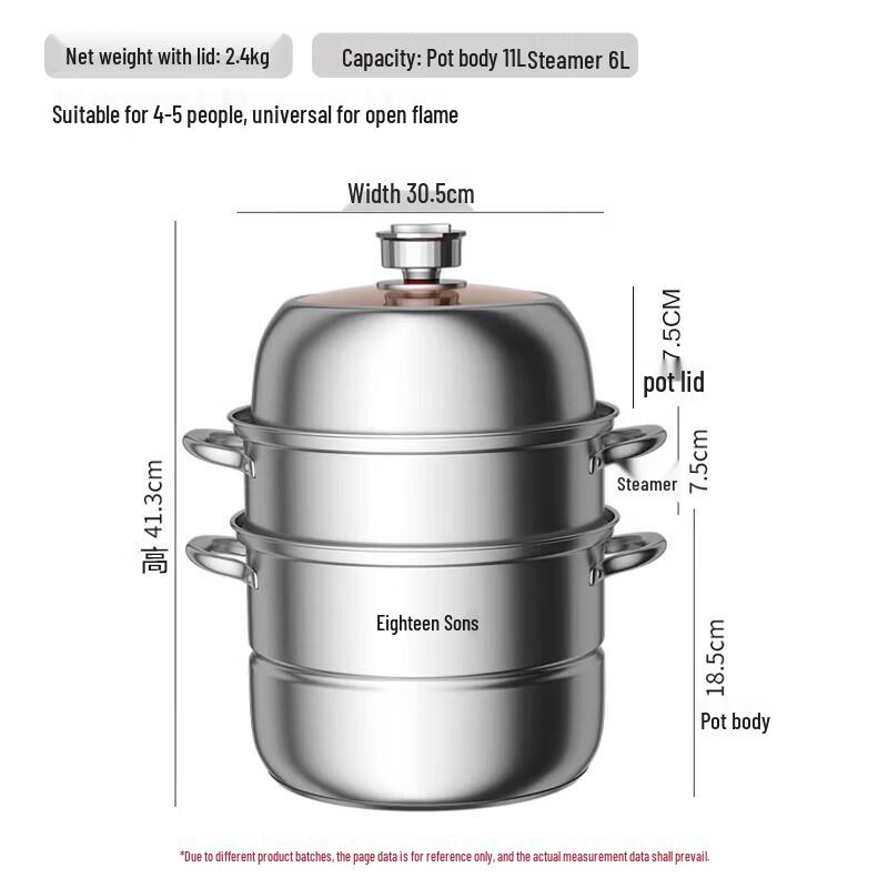 Shibazuo Smart 3-Layer Steamer Pot