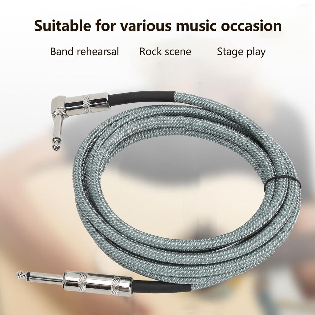 JORINDO Guitar Cable 6.35mm Male 1/4in Electric Musical Instrument Amplifier Cord Accessory