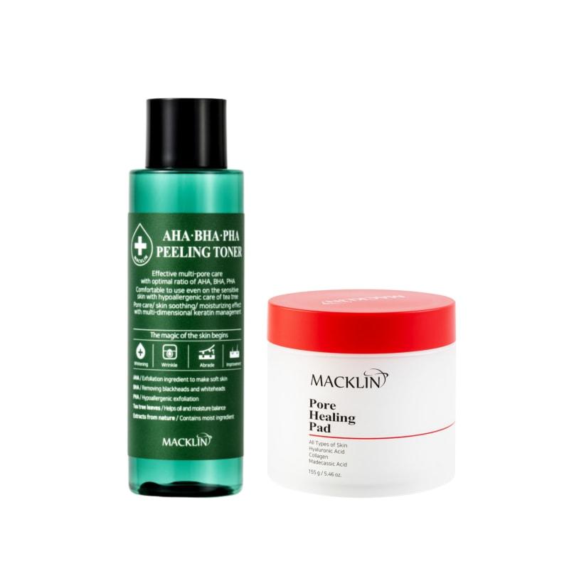 Pore Healing Pads 70 Sheets + AHA BHA PHA Peeling Toner 150ml