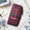 Vintage Biker Print Long Wallet with Multi-Card Slots, Stylish Portable Durable Purse for Daily Use