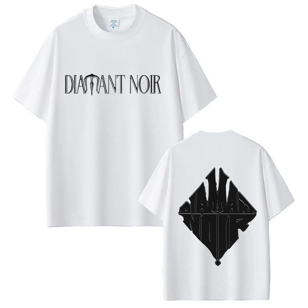 Hip Hop Móda Pop Music Trička Rapper WeRenoi Diamant Noir Grafické Tričko Pánské Neformální Vintage Oversized Tričko Unisex