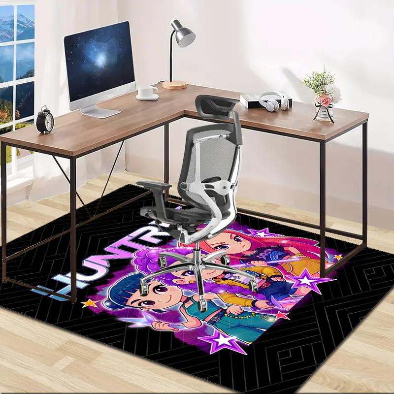 1pc KPop Demon Hunters13 Design Area Rug - Non-Slip, Soft & Cozy Floor Mat for Living Room, Bedroom, Office - Indoor/Outdoor Decorative Carpet