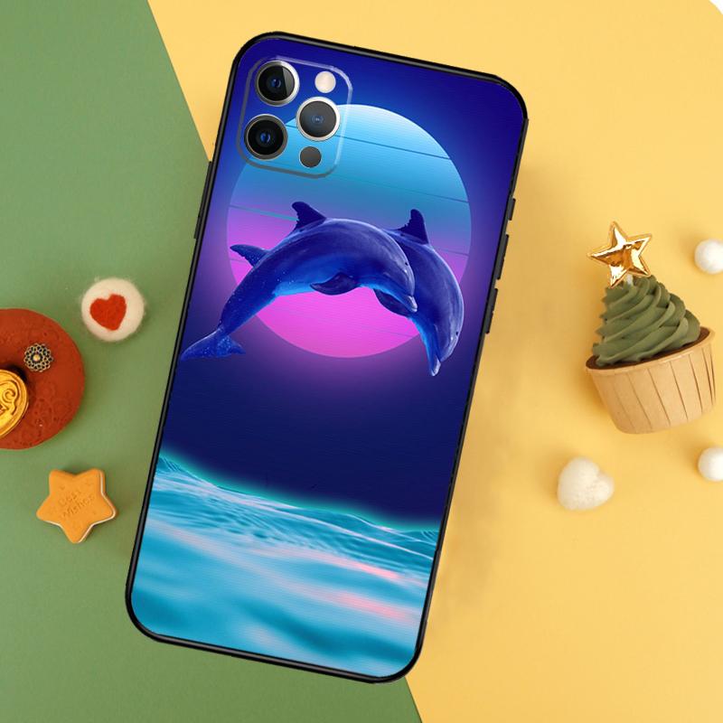 

Dolphin Phone Case For iPhone 17 Pro Max 17Air 16E 15 14 13 12 11 16 Pro Max Mini Shockproof Cover iPhone 16