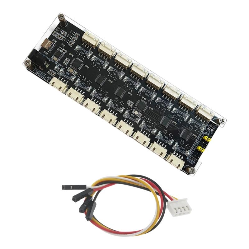 High Performances Type C 16Way USB to TTL Serials UART Expansion Module Featuring CH348Q Chip for Stable Communication