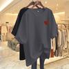 Summer Cotton Short-sleeved T-shirt Women's New White Trendy Top Korean Version Lazy Wind Casual Half-sleeved T-shirt