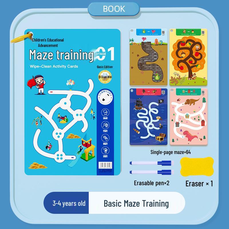 Children's Maze Puzzle Book: Whole Brain Development for Ages 3-6