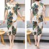 Middle Aged and Elderly Mothers Pajamas Women's Short Sleeved Home Clothing Spring and Autumn Sets Summer Oversized Loose Fitting
