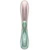 Vibromasseur - satisfyer - hot lover - usb chauffant - double pénétration - vert