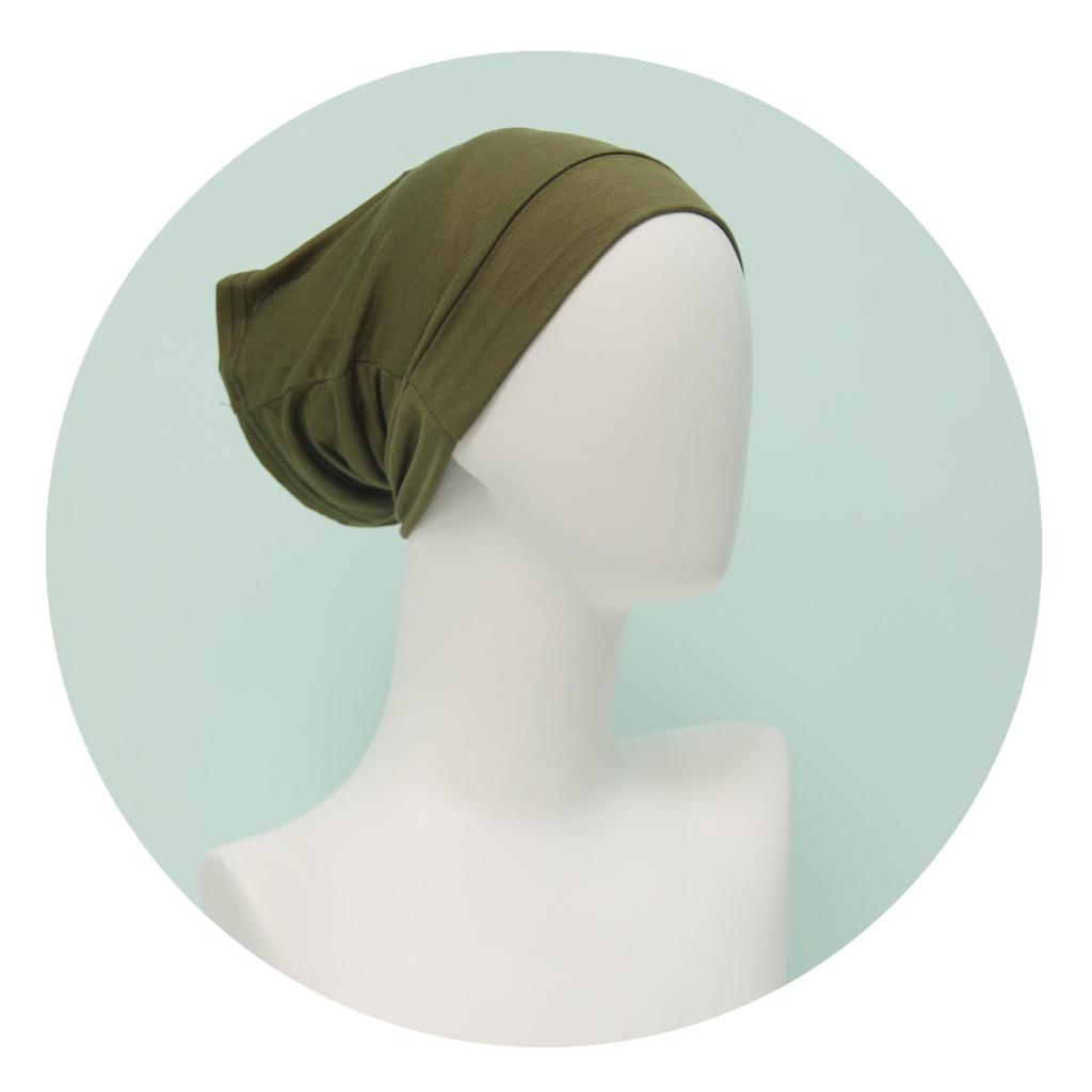Solid Color Modal Bandage Cap Headscarf
