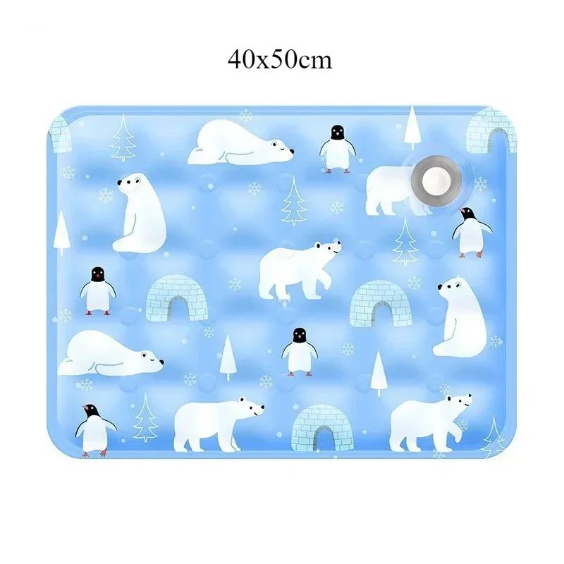 Summer Pet Cooling Pad Thickened Breathable Durable Tear Proof Water Sensory Play Mat Dogs Cats Cooling Supplies Pet Accessories