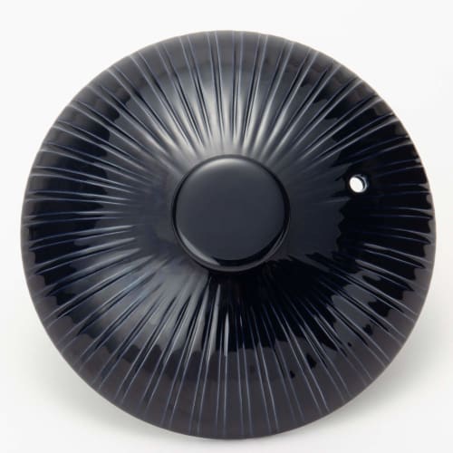 TAMAKI Thermatec Earthenware Pot (1-2 Person), Denim Blue, 24.4cm Diameter x 20.2cm Depth x 11.5cm Height, 1.1L Capacity, Induction, Direct Heat, Micr