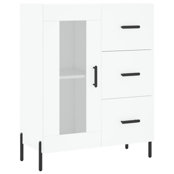 VidaXL Buffet blanc 69,5x34x90 cm bois d'ingénierie 828052