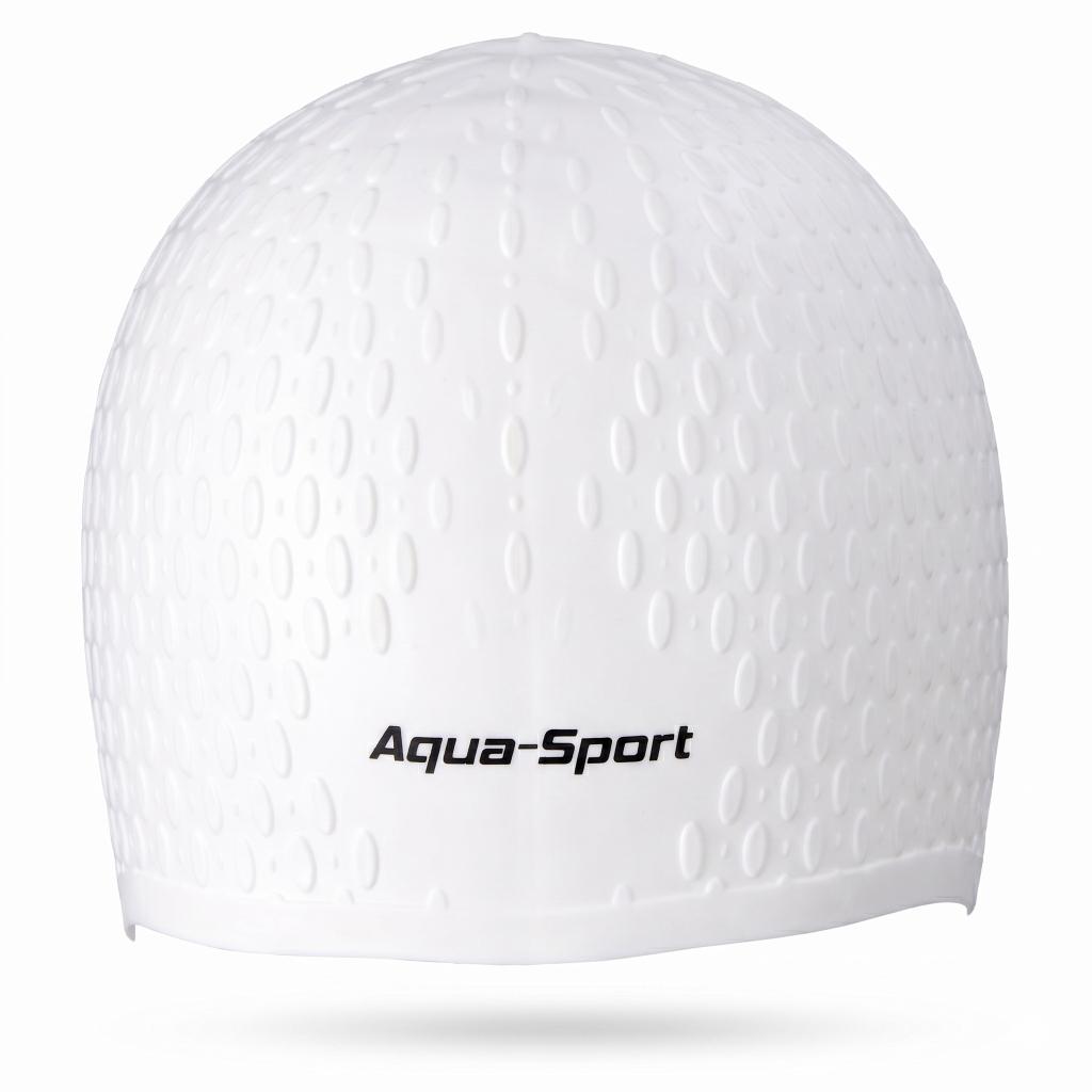 Aqua Sport Czepek Silikonowy Kitka White Na Długie Włosy As1270