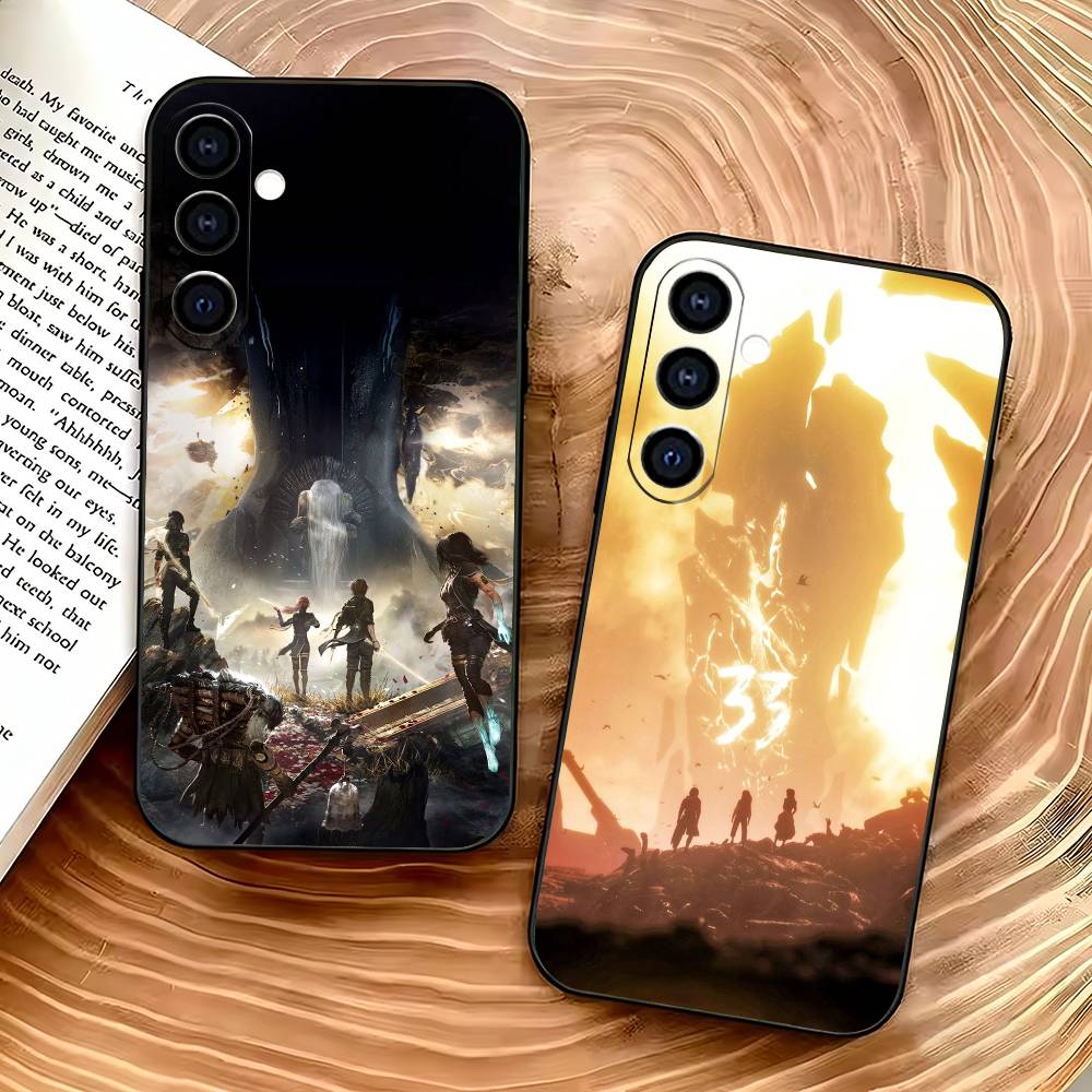 C-Clair Obscur Expedition 33 Phone Case For Samsung Galaxy A73,A72,A71,A70,A53,A52,A51,Others Soft Black Cover
