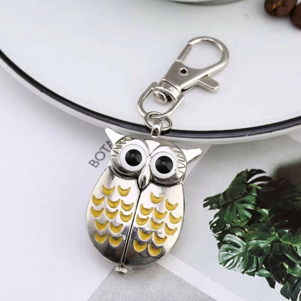 Flip Style Hang Watch Classic Necklace Clock Pocket Watch Keychain  For Unisex Adults Children