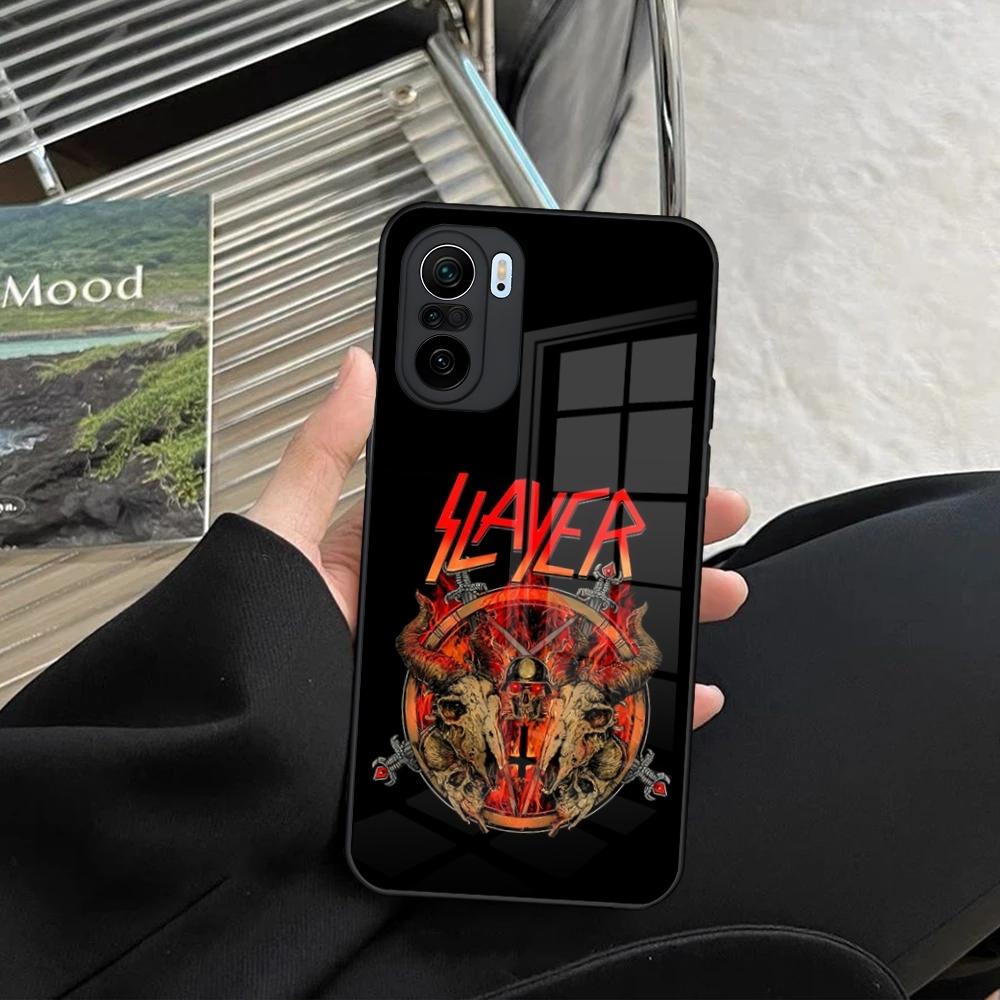 Slayer Heavy Metal Rock Band Phone Case for Xiaomi Redmi Note 14 13 12 11 Ultra Pro Lite 5G Toughened Glass Cover