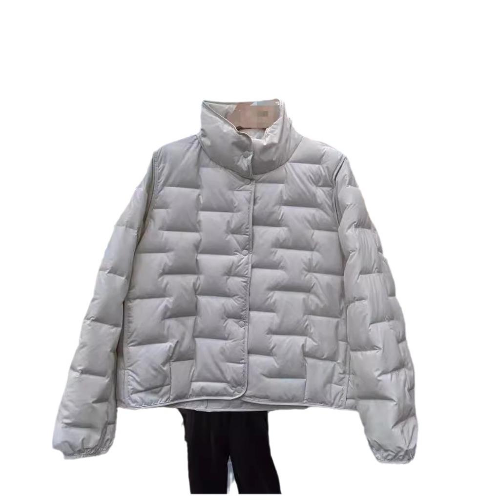 Stand-up Collar Light Down Jacket Women's Short Models New Winter Fashion Foreign Style Warm White Duck Down Jacket Tide