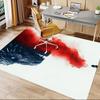1pc Fire and Blood Office Carpet Chair Mats, Home Decor Mat Fantasy Theme Mat Durable Mat, Dragon Decor,Suitable for Fantasy Theme Lovers