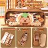 Large Capacity Capybara Pencil Case Cute Girls Stationery Pen Bag Office Accessories Pen Pouch  Boy