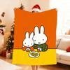 Kawaii M-MiffyS Blanket Soft Throw Blanket for Home Bedroom Bed Sofa Picnic Travel Office Rest Cover Blanket Gift