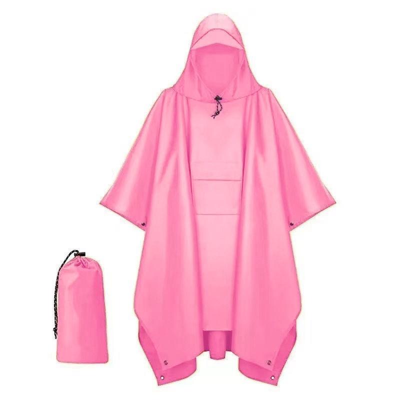 Source manufacturer, multi-colored cape, raincoat, leak-proof and rainstorm-proof, riding, hiking, climbing, multi-functional one-piece poncho