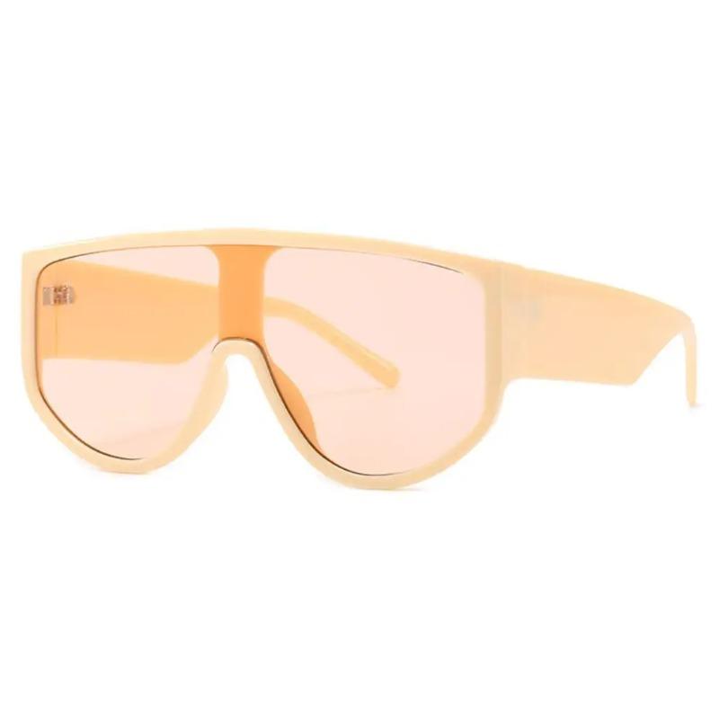 Big Yellow Lens Sunglasses Women Classic Vintage Pilot Big Frame Sun Glasses Brand Designer Oversized Shades Lady Goggle