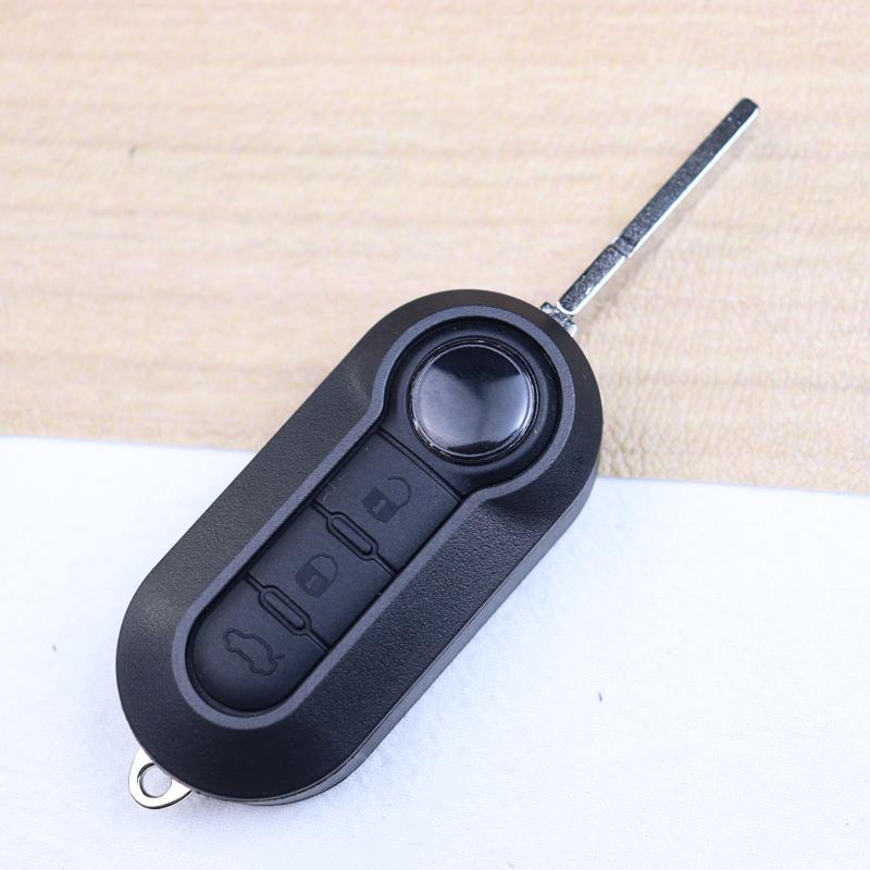 Car Key Fob Case Shell Housing For For Fiat 500 500L Bravo Panda Freemont Punto Ducato Peugeot Boxer Citroen Jumper/Buttons Pad
