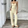 Cute Summer Pajamas with Thin Straps Women Set Floral Print, Sleeveless U Neck Lightweight Sleep Sets for Vacation Camisole And Pants, Sexy