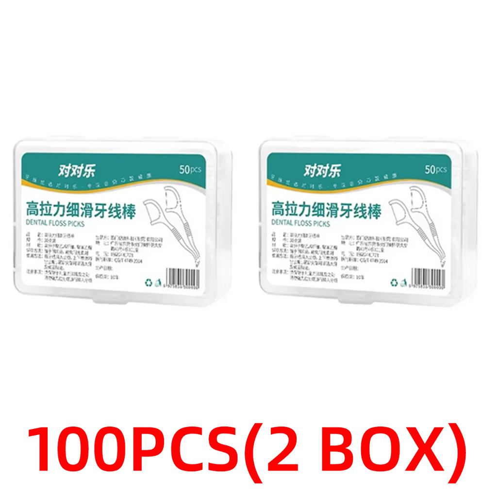 50/100/500pcs Dental Floss With Sealed Storage Box Advanced Cleaning Technology Dental Floss Stick Portable Disposable Dental