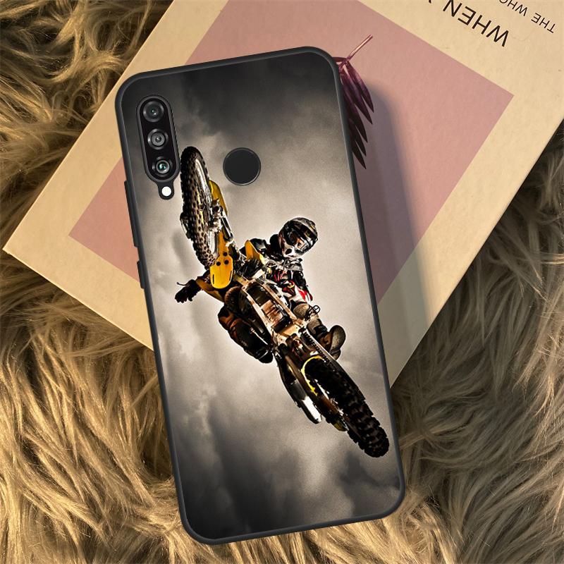 Moto Cross Motorcycle Sports For Huawei Nova 11i 12i 3i 7i 8i 9 10 SE Y60 Y61 Y70 Y72 Y73 Y90 Y91 P20 P30 P40 Lite Case