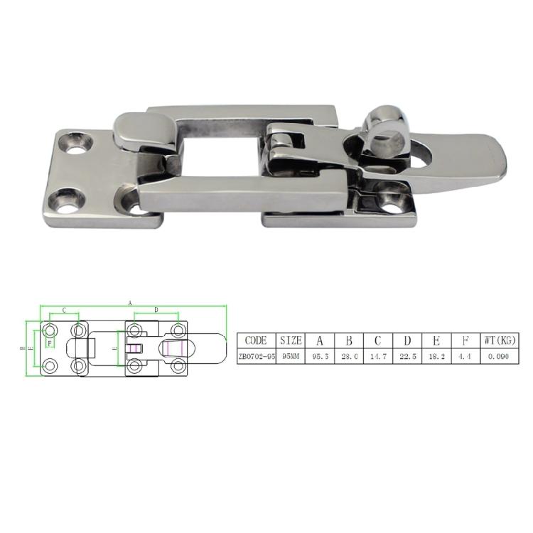 Stainless Steel Marine Hardware Marine Boat Door Lock Latch Catch Boat Locker