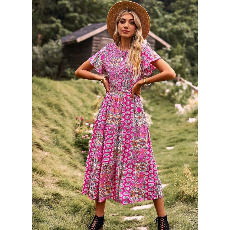 Large Sway Dress for Spring and Summer Waist Slimming Skirt for Women