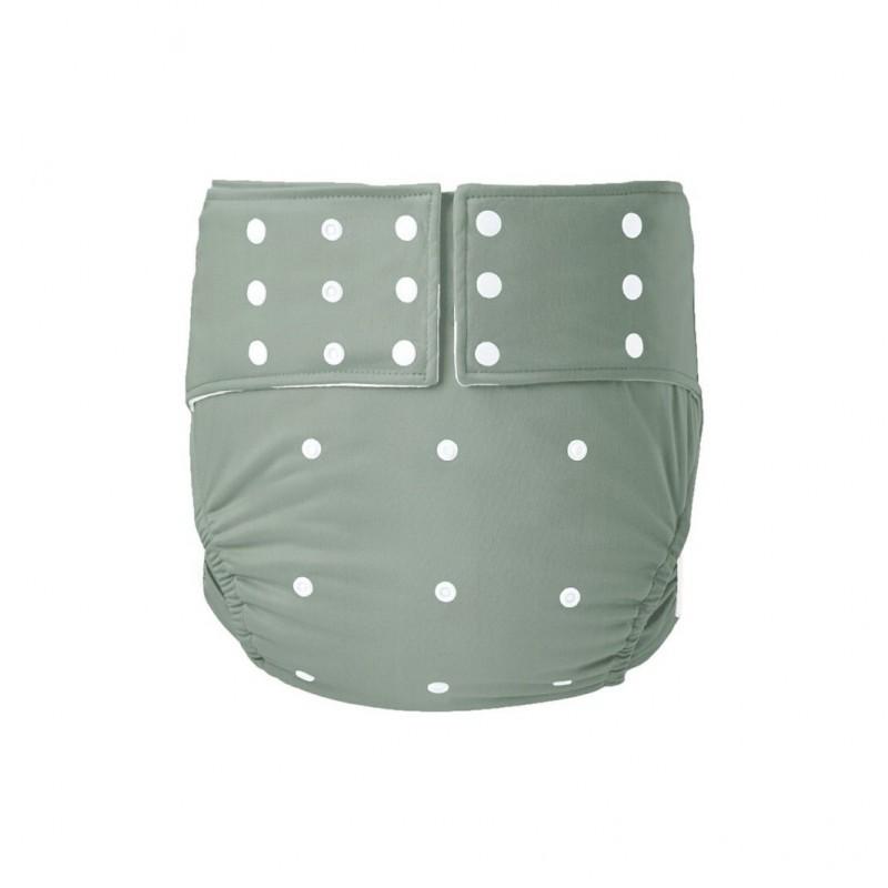 Reusable Adult Incontinence Briefs With Snap Leak-Proof Ice Silk Fabric Elderly Plus Size L XL