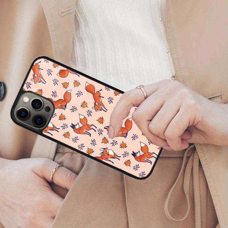 

Autumn Leaves Fall Fox Magnetic Phone Case For APPLE iPhone 17 Air 16 14 13 12 Pro Max 15 Plus Wireless Charge MagSafe Cover iPhone 13mini