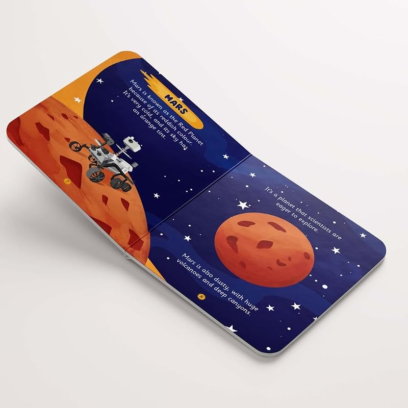 Solar System Board Book for Kids Planets Illustrated Board Book for Children Solar System for Toddlers & Preschoolers Board Book for Kids abou