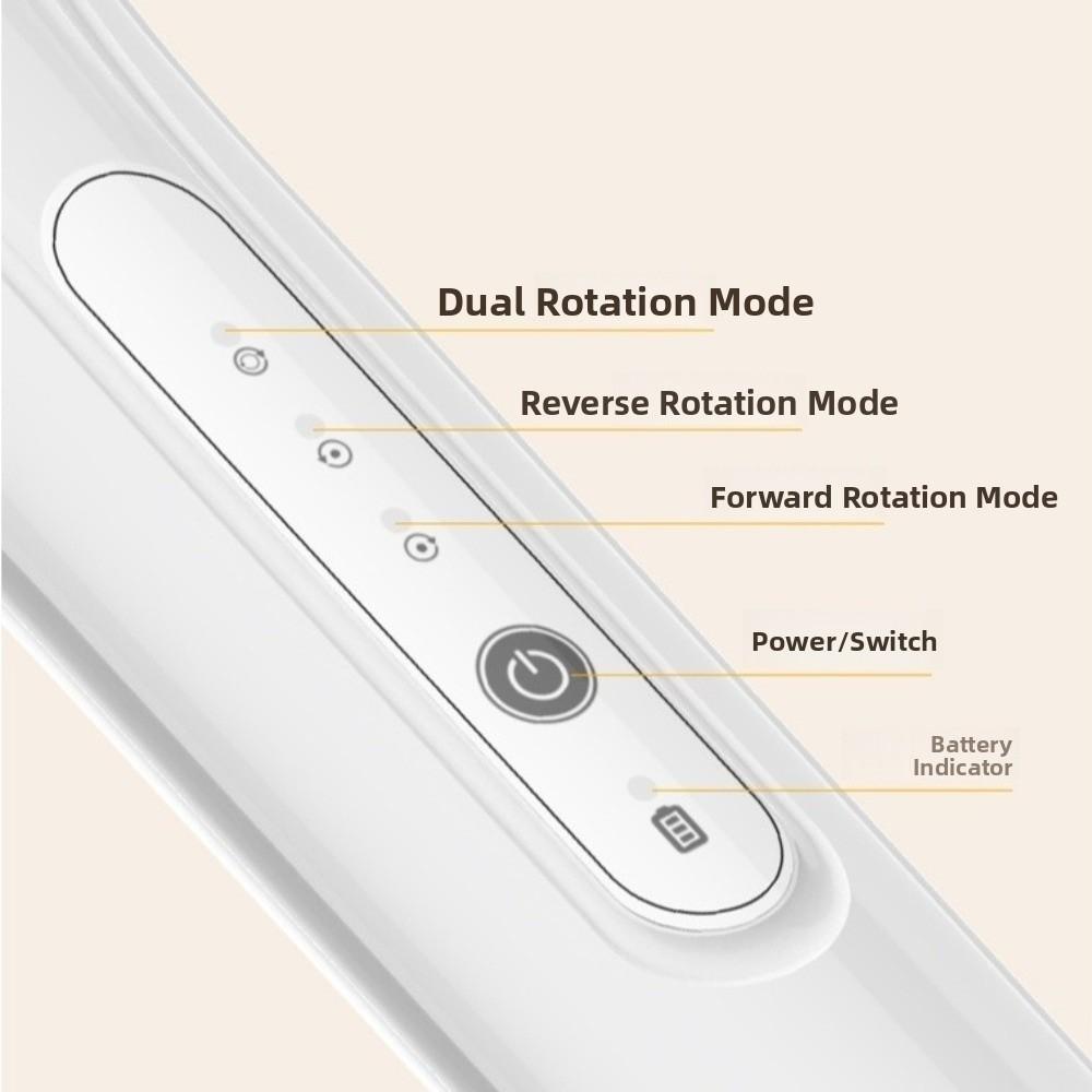 Waterproof Back Scrub Long Handle Electric Shower Brush Electric Bath Brush  Skin Cleanser