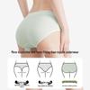 Yalu Women's Seamless Pure Cotton Antibacterial Mid-Waist Briefs (4-Pack)