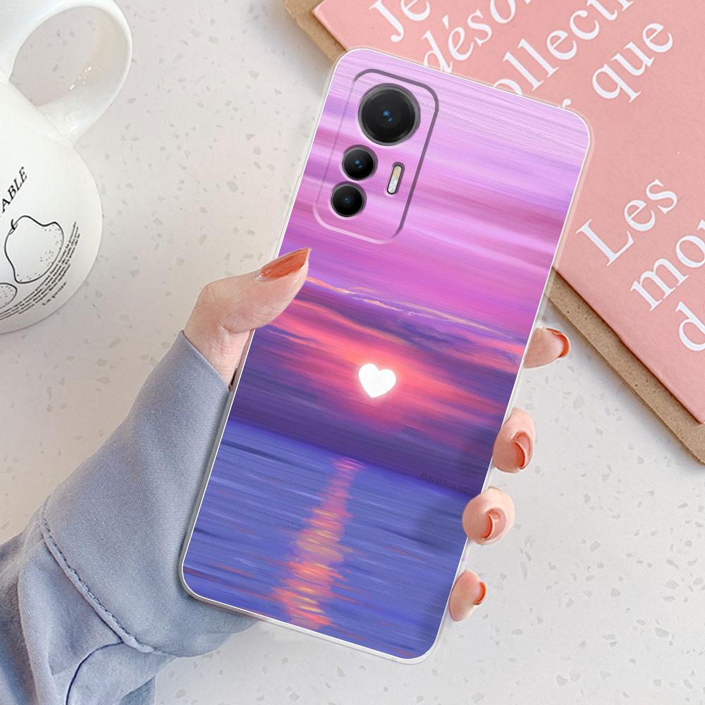 For Xiaomi 12 Lite Case Back Cover For Xiaomi 12 Lite 5G Girls New Clear Phone Funda Soft Silicone Case For Xiaomi 12 Lite Coque
