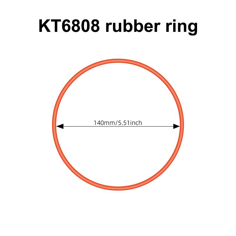 Rotary Tumbler Replacement Rubber Roller Belt Jewelry Polisher Seal Bucket Lid Kt6808 Finishing Machine Repair Accessory