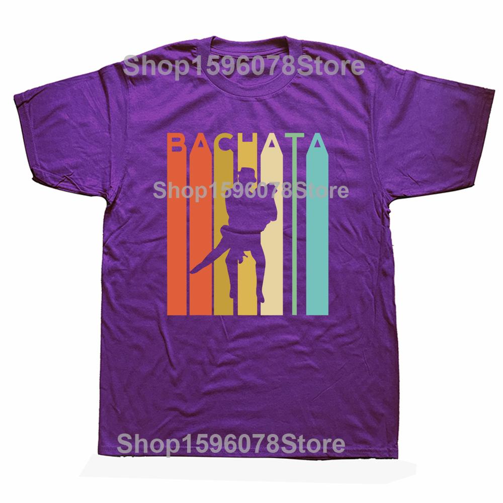 Zábavná Bachata Latina Taneční Párty Salsa Trička Grafická Bavlněná Krátký Rukáv Narozeninové Dárky Letní Styl Tričko Pánské Oblečení