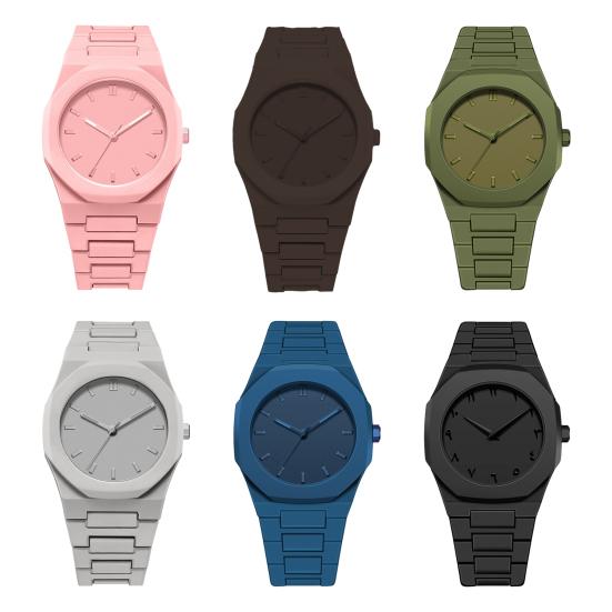 Unisex Quartz Watch Casual Analog Watch with Easy To Read Dial Solid Color Wrist Watch for Men Women Birthday Gift