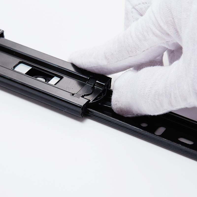 2ks Kovové pojezdy zásuvek 8–22" Šířka kolejnice 45 mm Třídílná lišta Posuvné kování pro nábytek