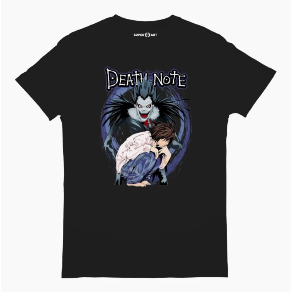 Harajuku Vintage Anime Death Note T-Shirts Oversize Cotton Fashion Streetwear Unisex Hip Hop Top Tee Women Y2K Clothes
